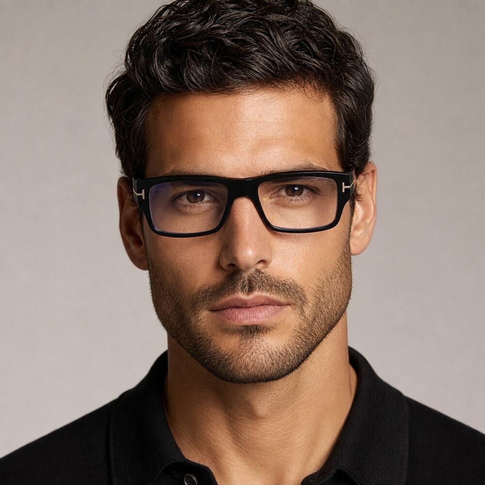 NEW Tom Ford FT5835-B 001 Black Sunglasses authentic